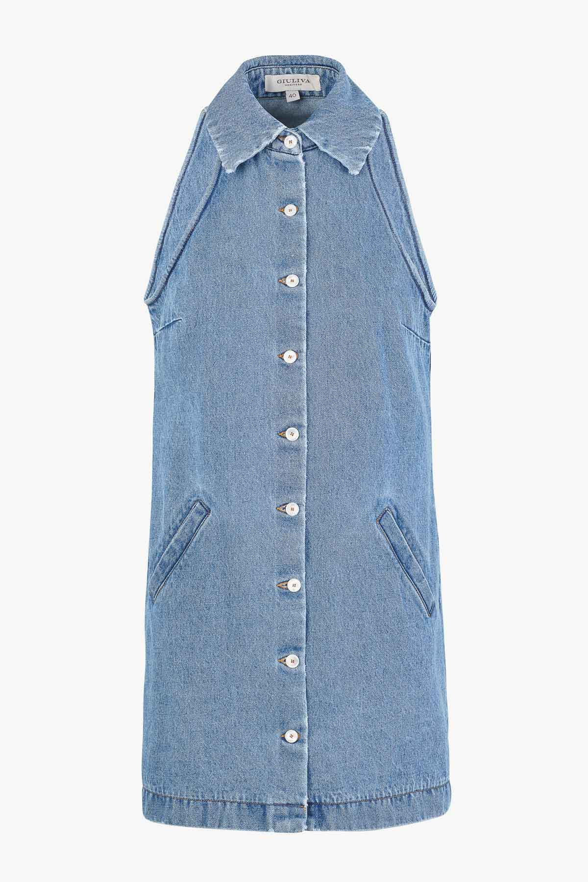 Edda Dress in Denim – Giuliva Heritage