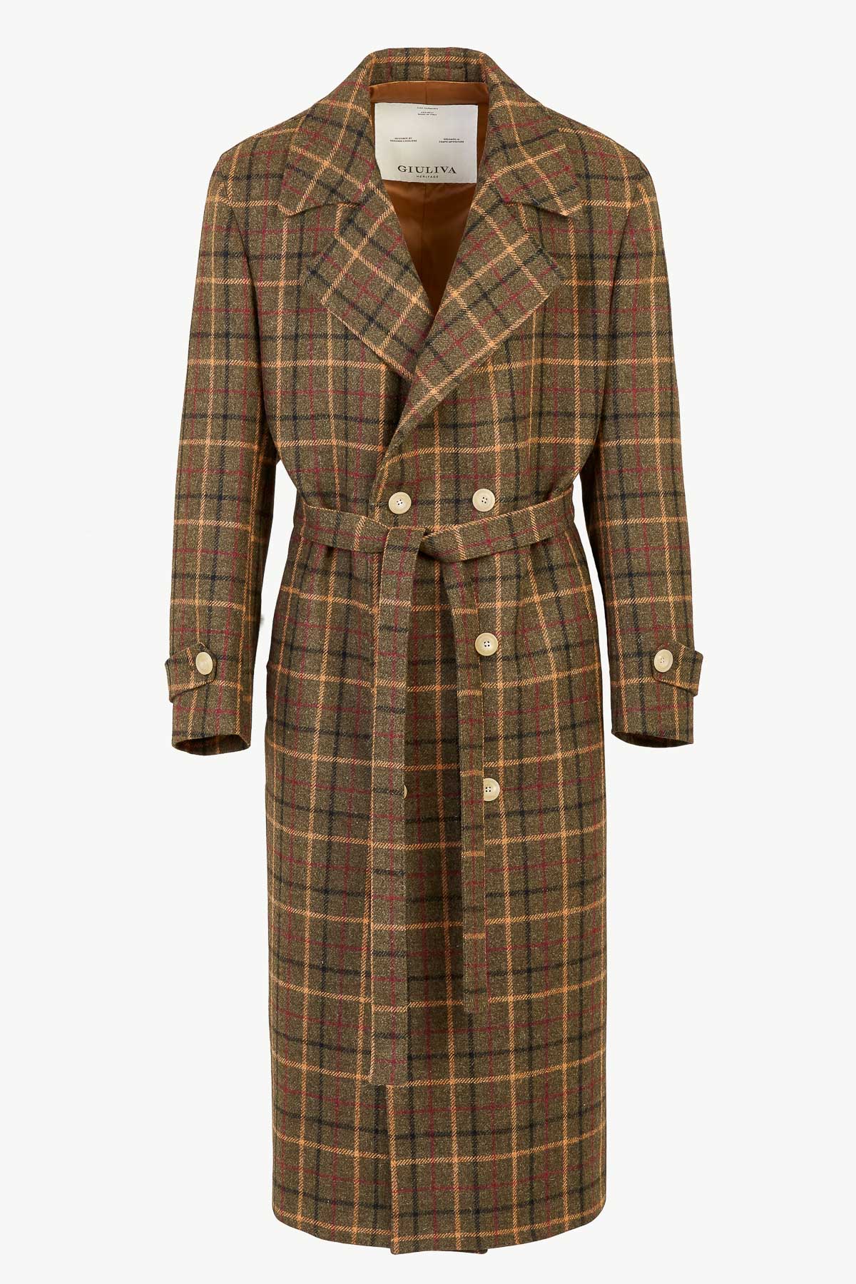 ジャケット・アウター LIDNM wool check trench coat WOOL CHECK TRENCH COAT