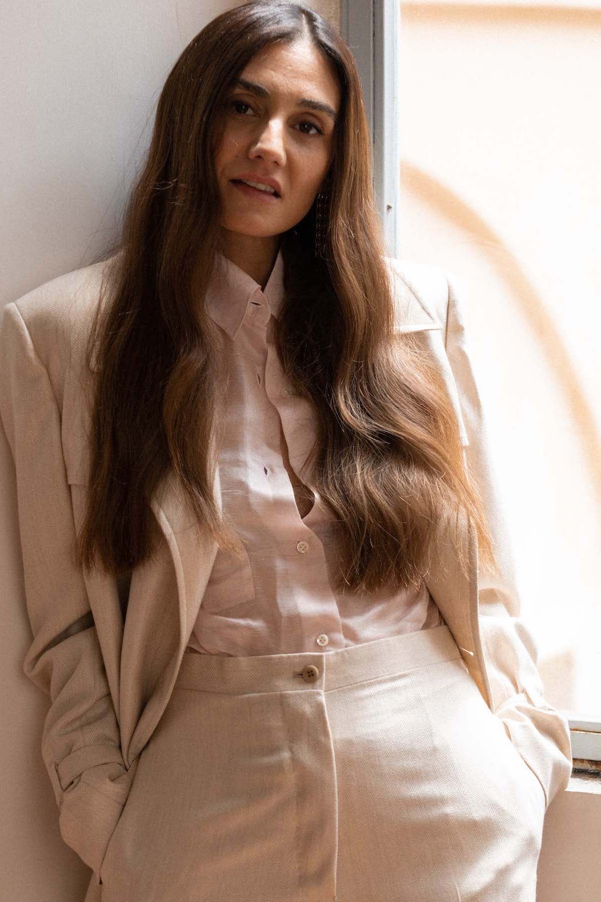 Carla Shirt in Linen and Silk – Giuliva Heritage