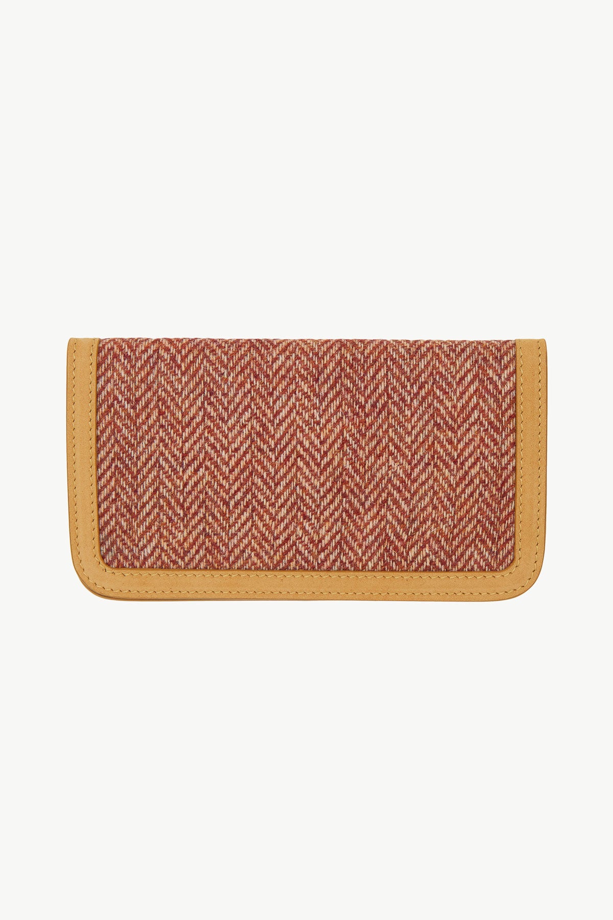 Tobacco Pouch in Wool Tweed and Suede