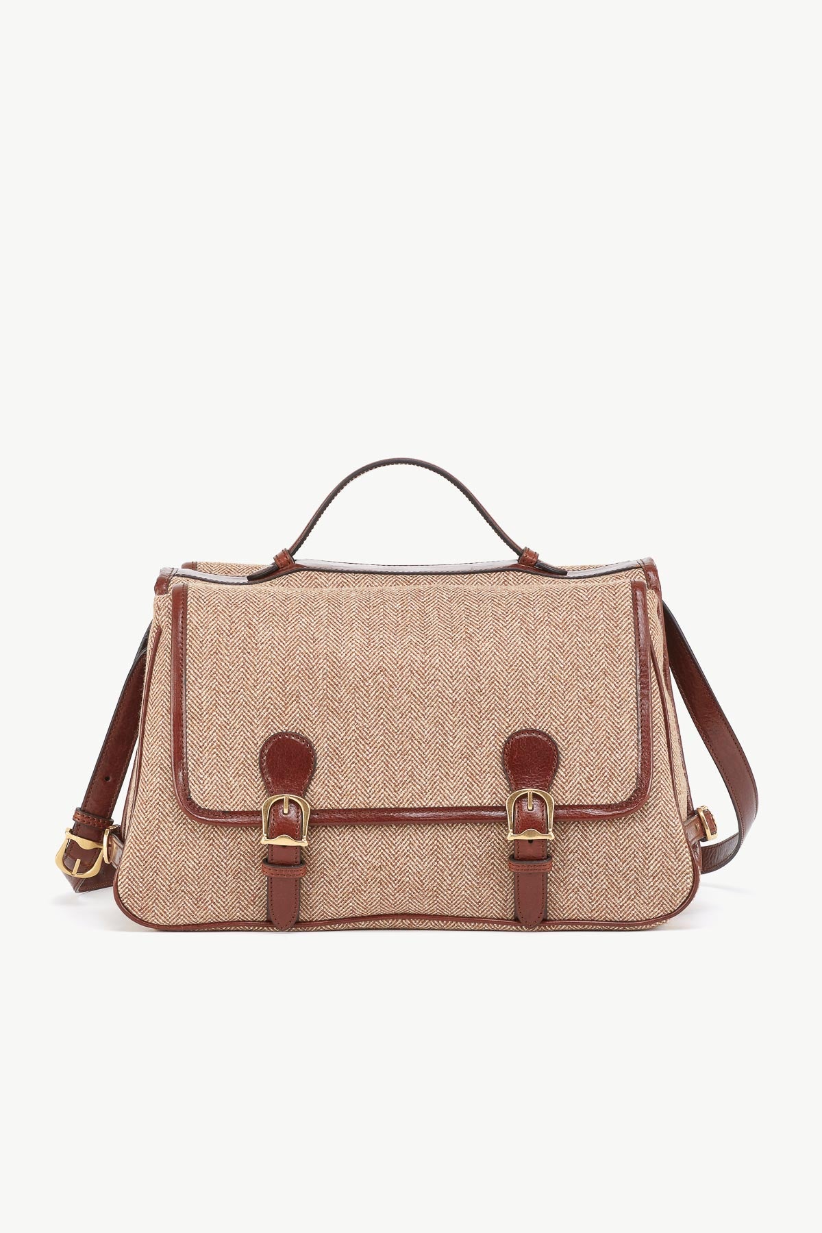 Bisaccia Bag in Fabric and Leather