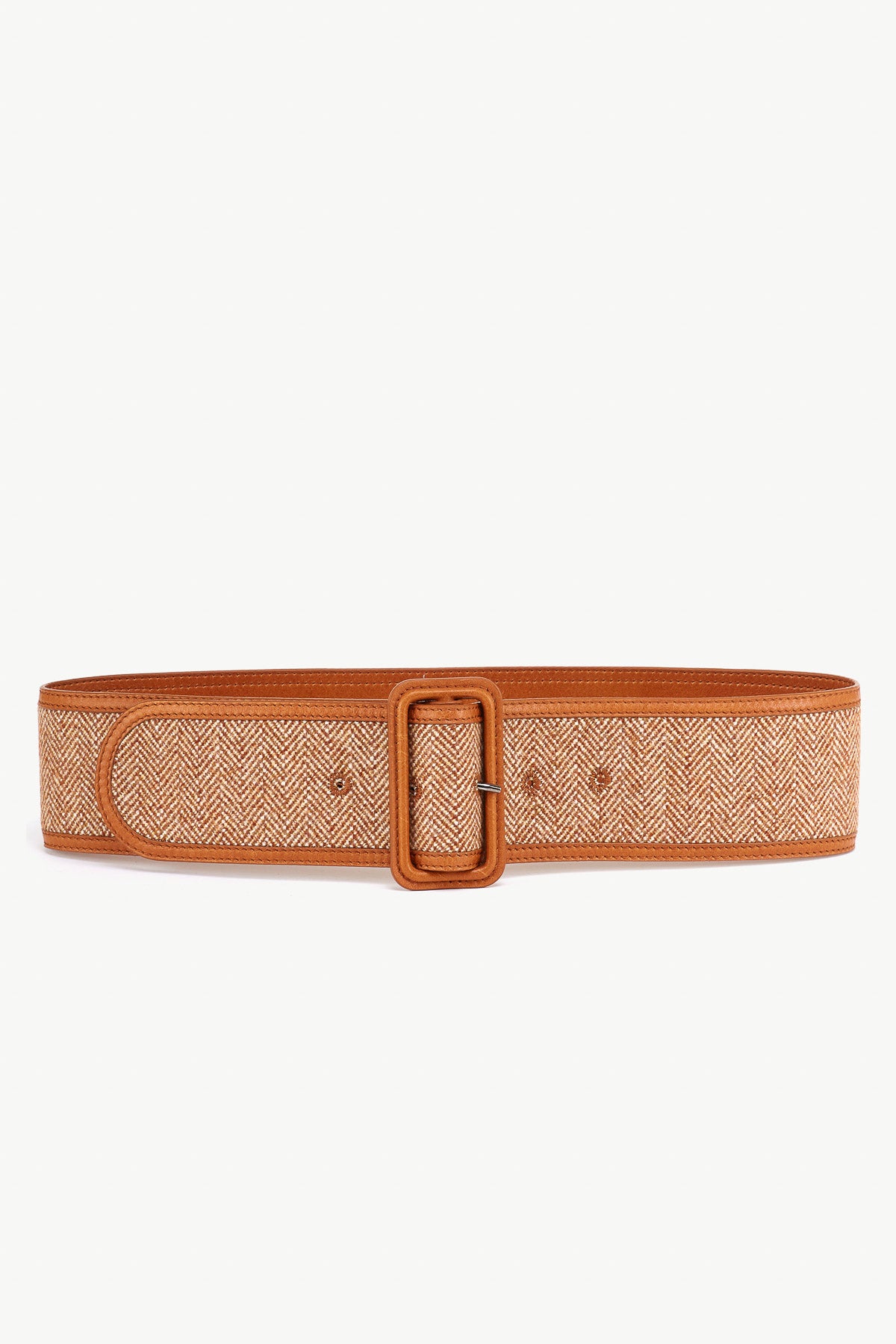 Frame Belt in Fabric and Leather