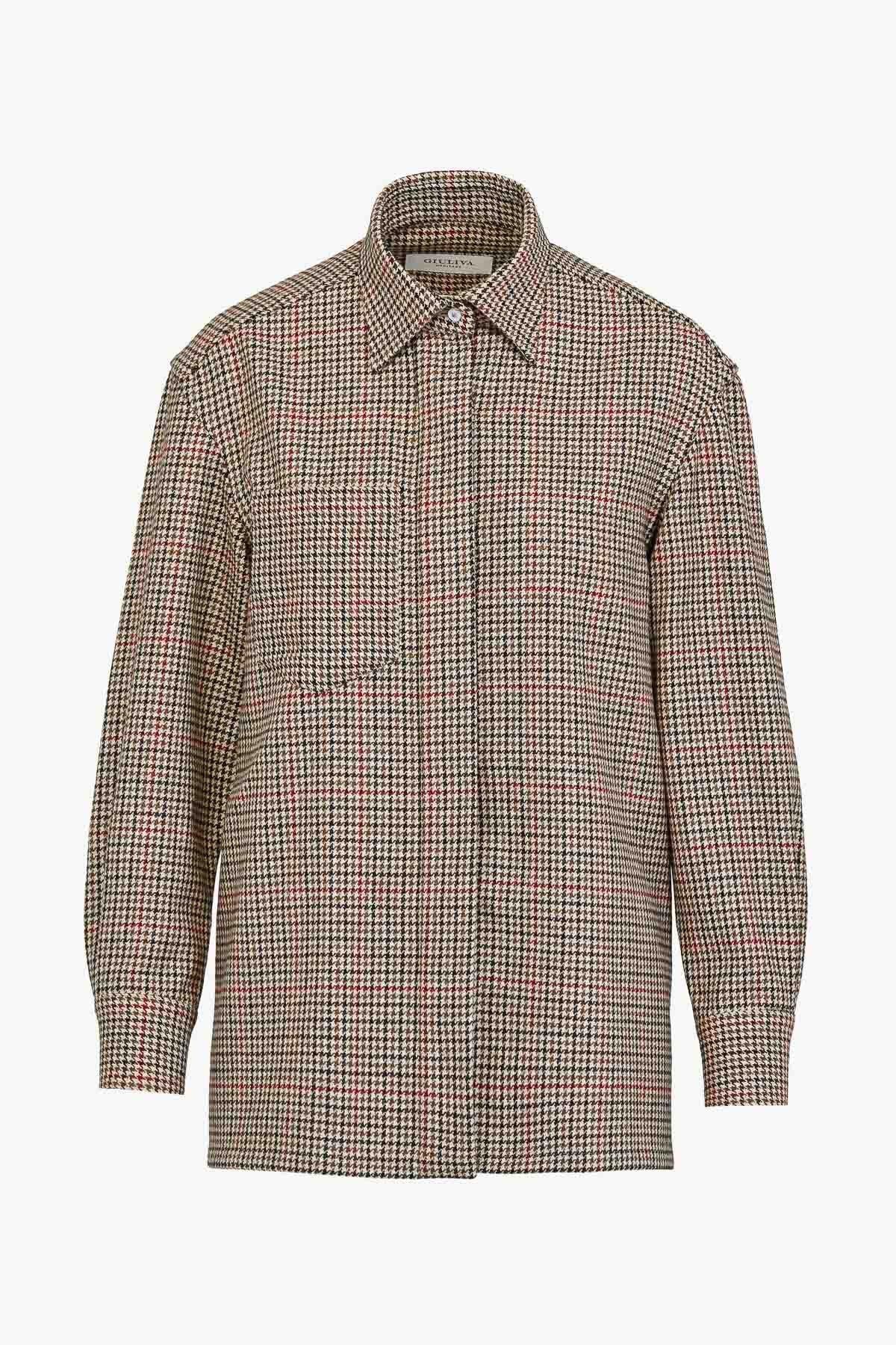 Alba Shirt in Wool Check