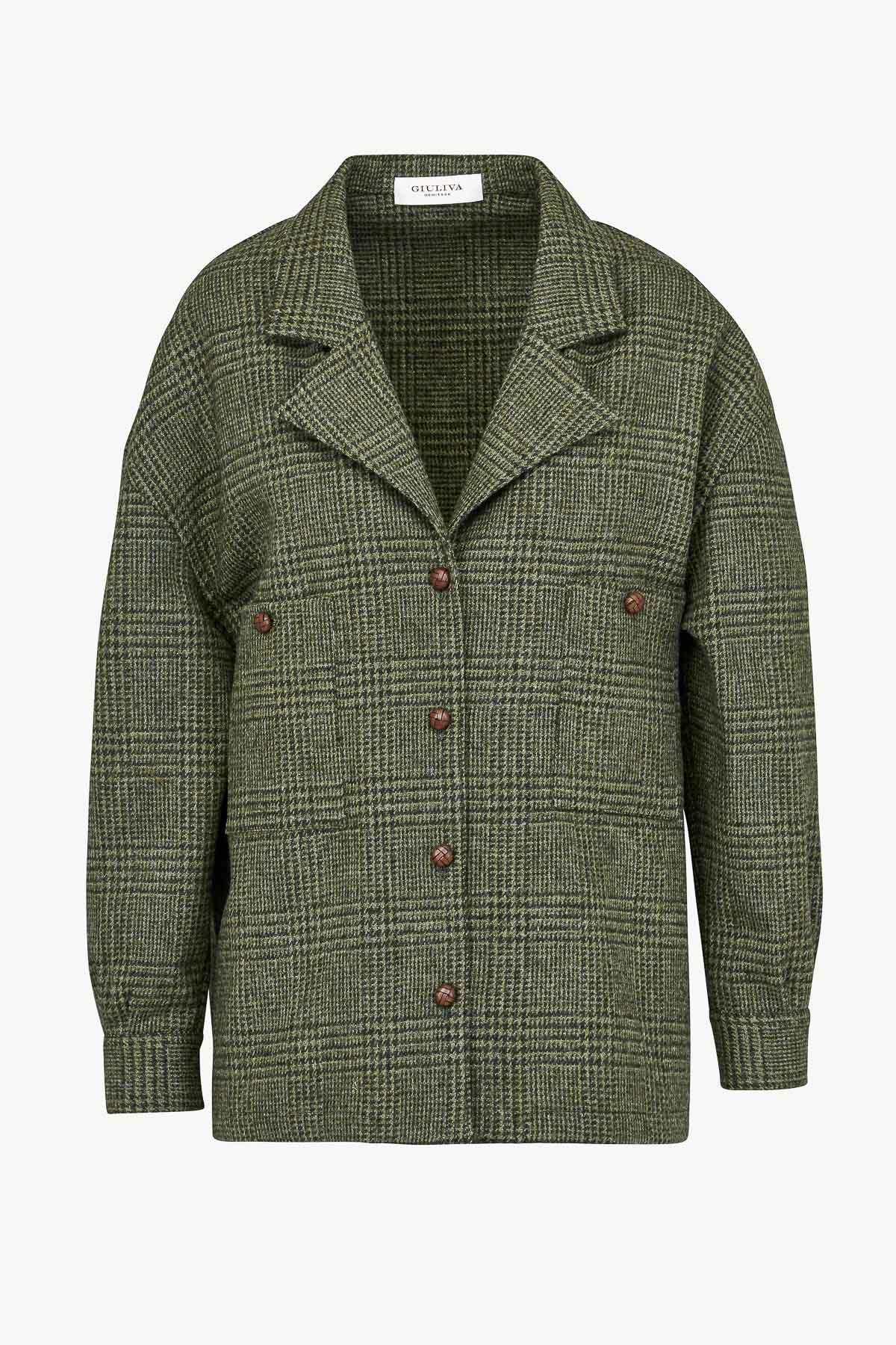 Meryl Shirt in Wool Check
