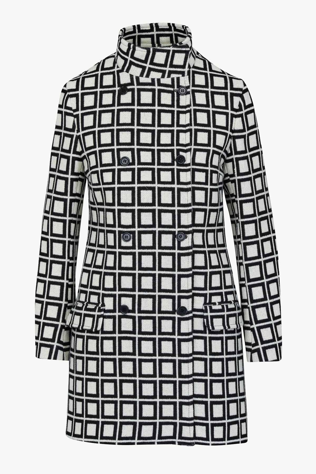 Kate Coat in Wool Squares