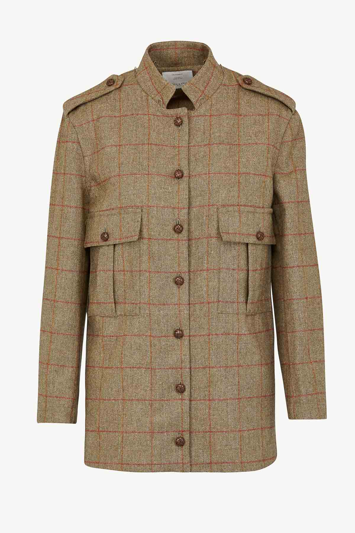 Officer Jacket in Wool Tweed