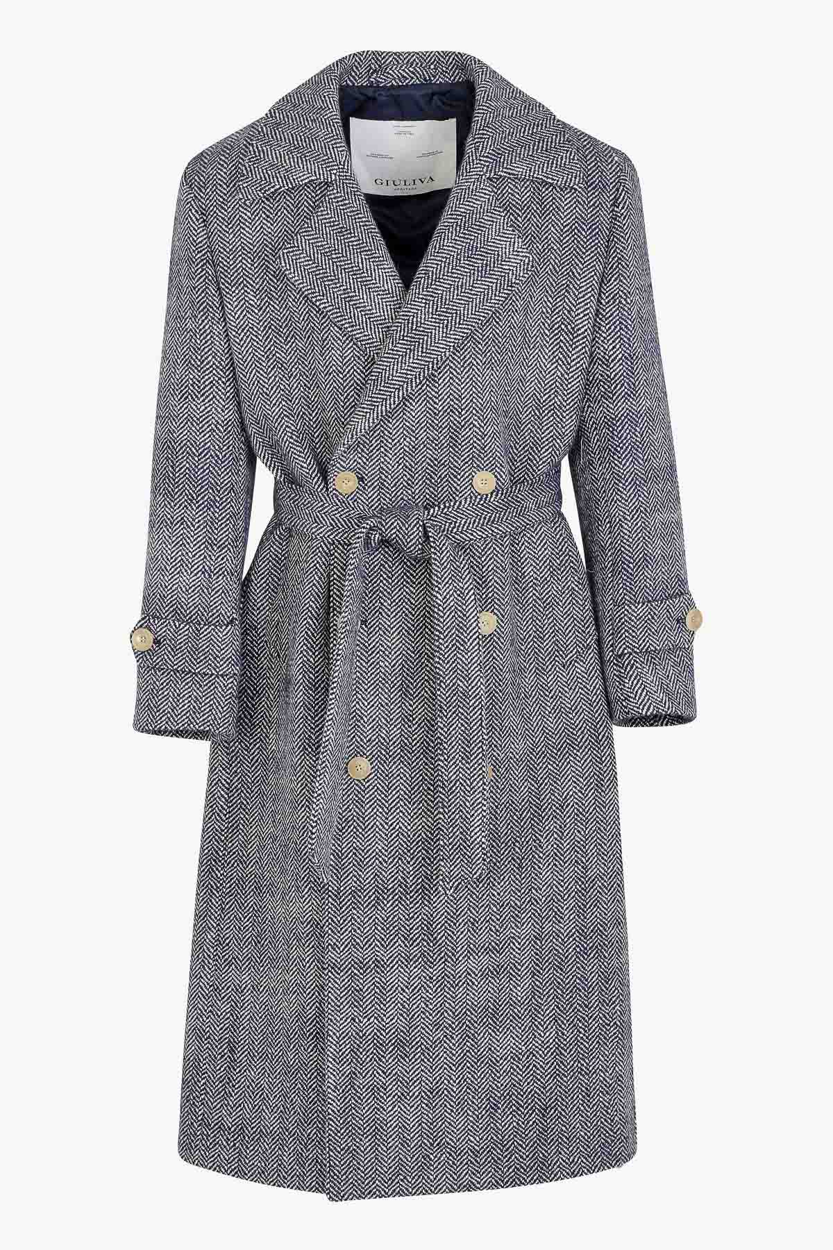 Jacques Trench Coat in Virgin Wool Check – Giuliva Heritage