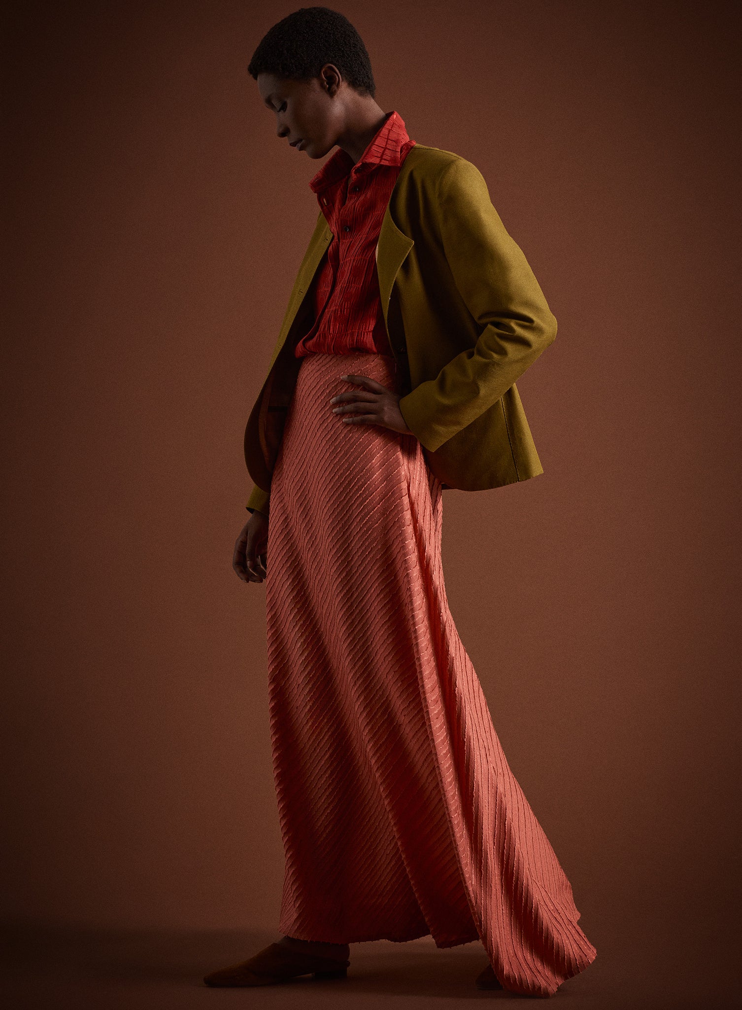 Silk Fil Coupé Shirt Pink Utility Pockets – Giuliva Heritage