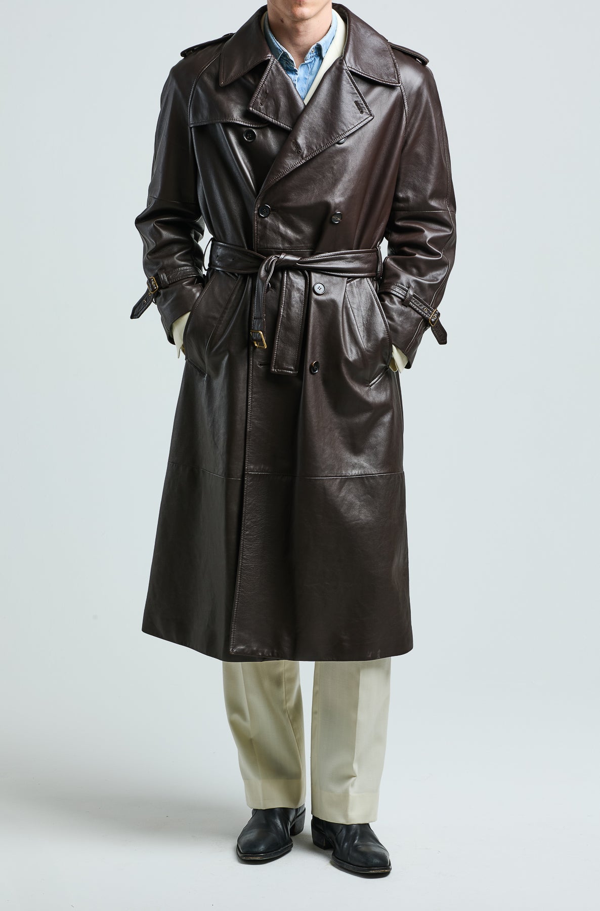 Oscar Trench Coat in Leather – Giuliva Heritage