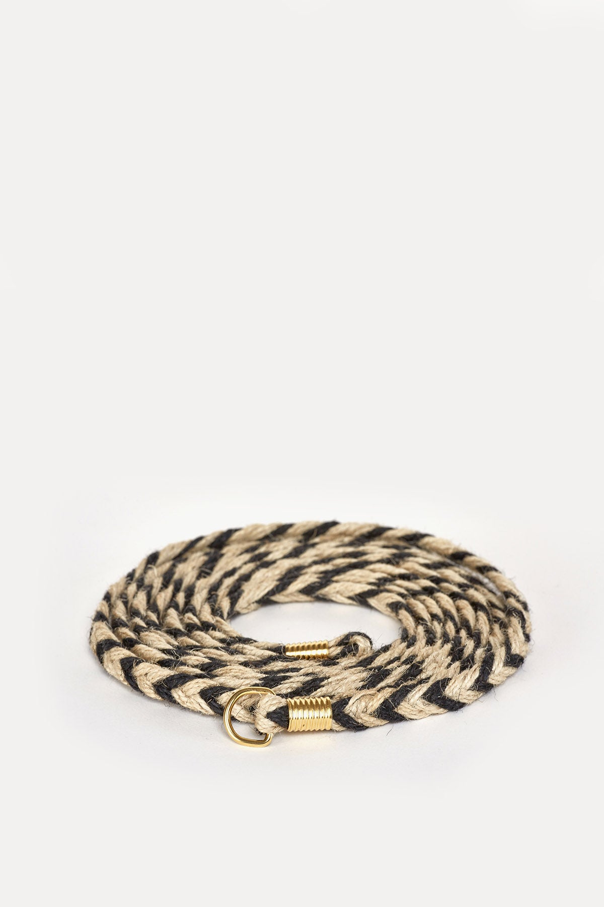 Chain Rope Belt in Jute and Leather