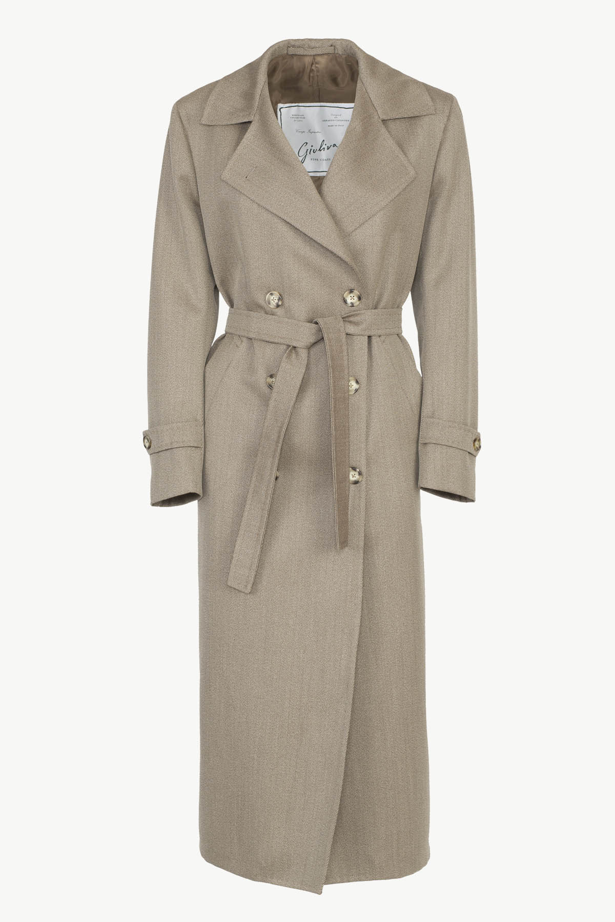 Christie Trench Coat in Wool Twill