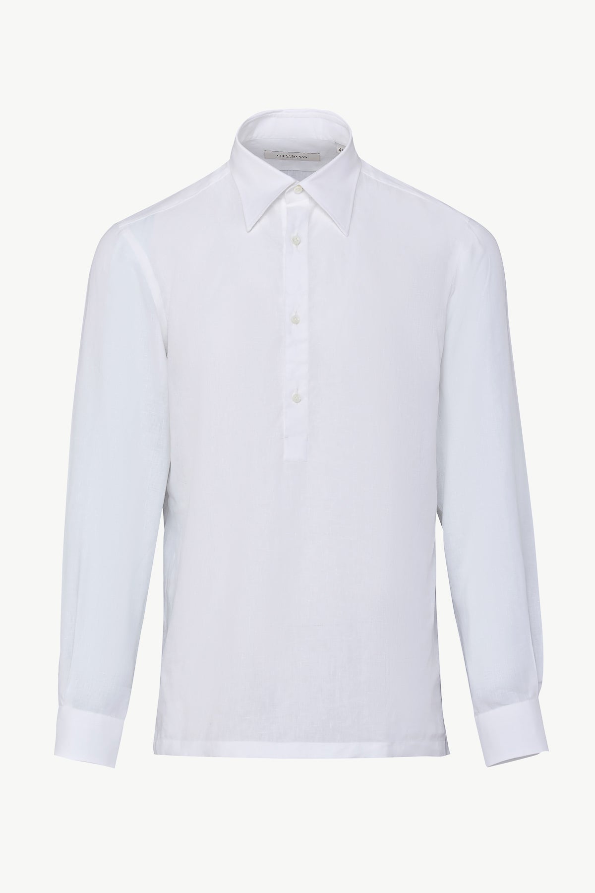 Taddeo Polo Shirt in Linen Canvas