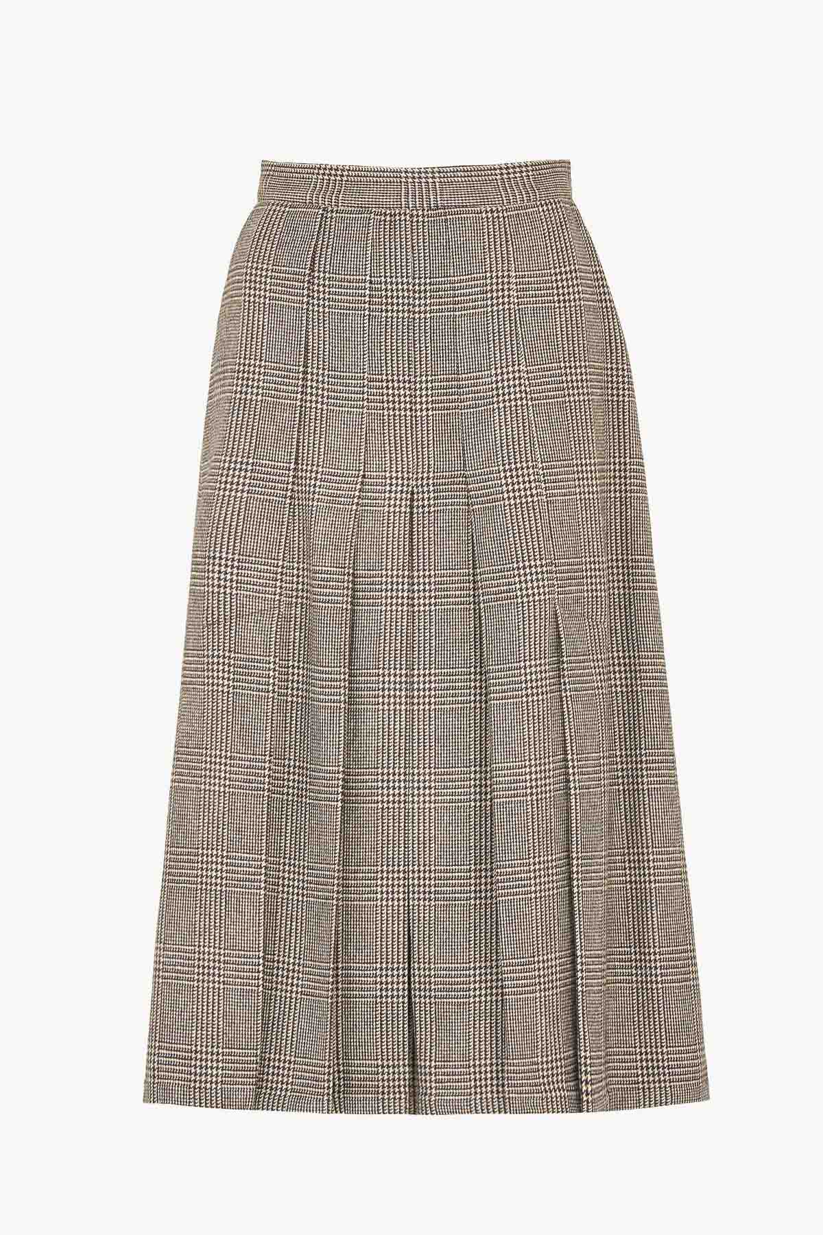 Verena Skirt in Wool Prince of Wales