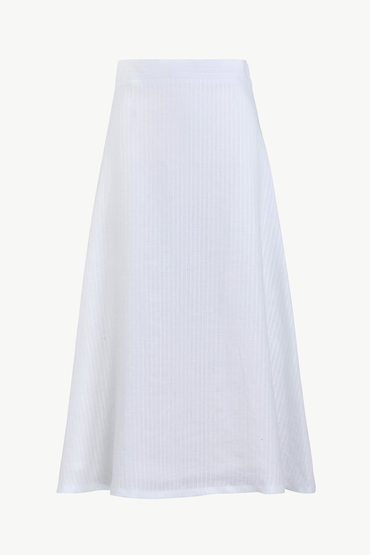 Ada Skirt in Linen Stripes