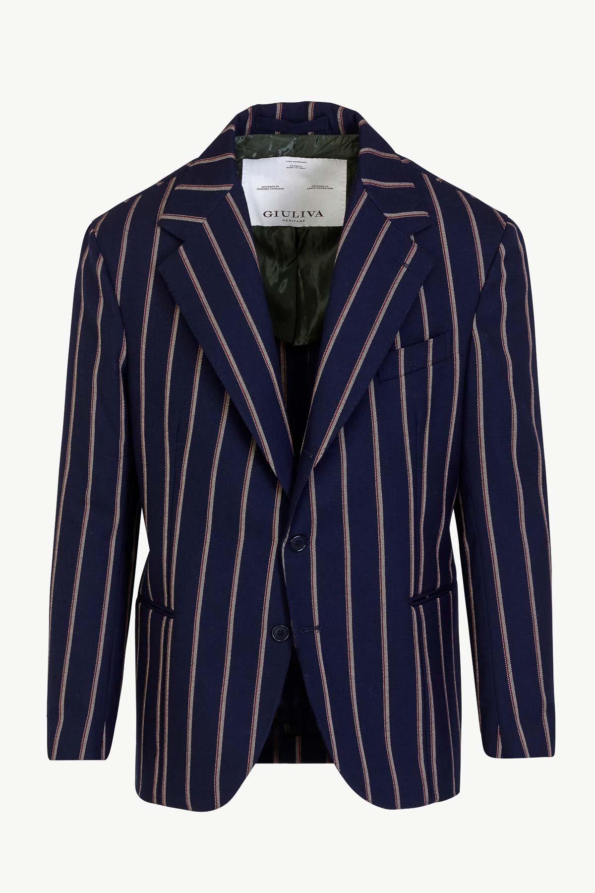 Alfonso Blazer in Wool Pinstripe