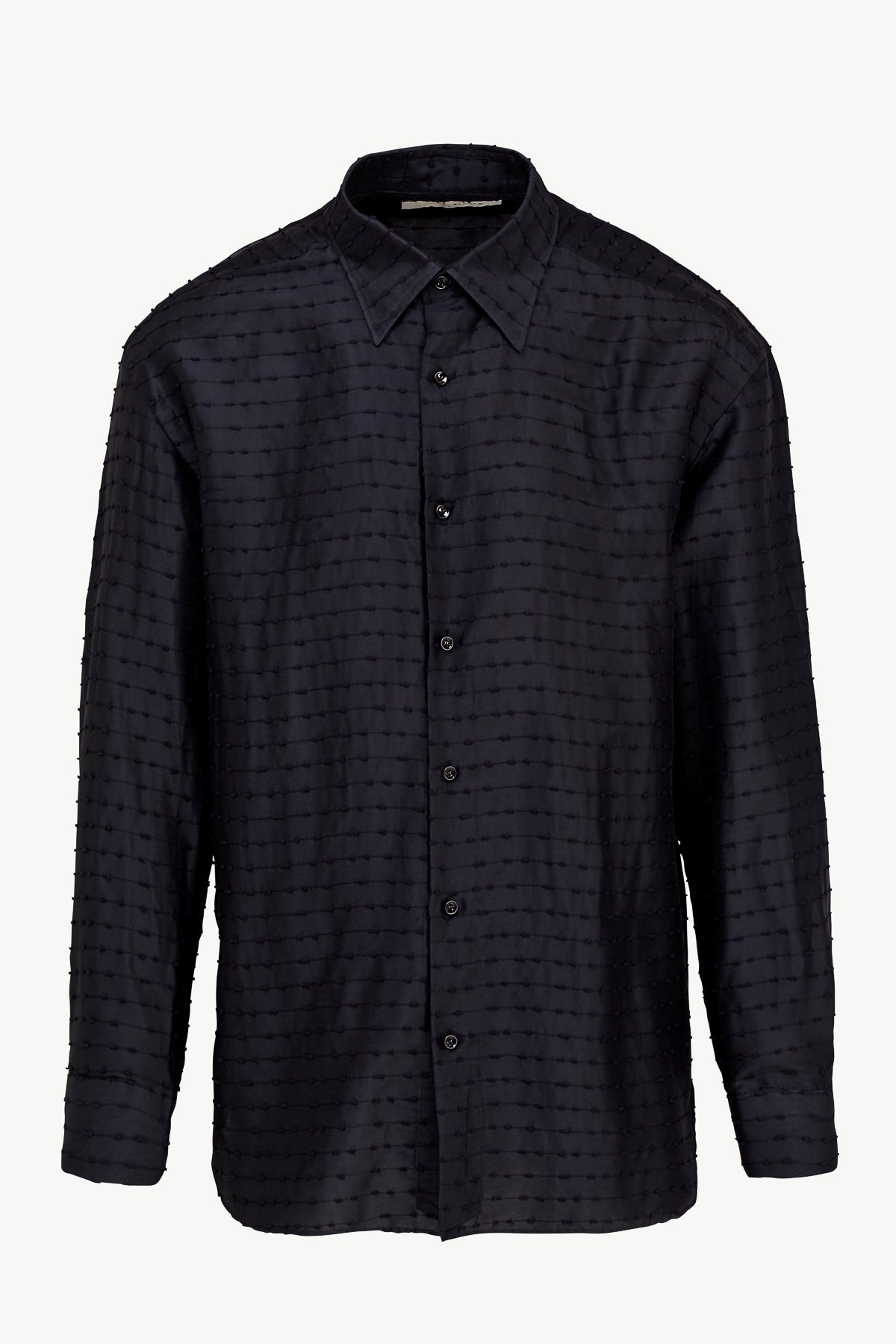 Andreas Shirt in Silk Blend Stripes