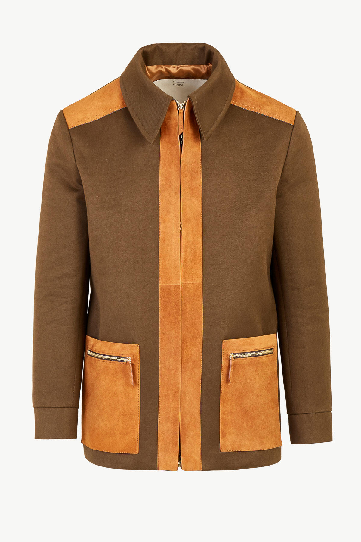 Carlo Jacket in Cotton Twill & Suede
