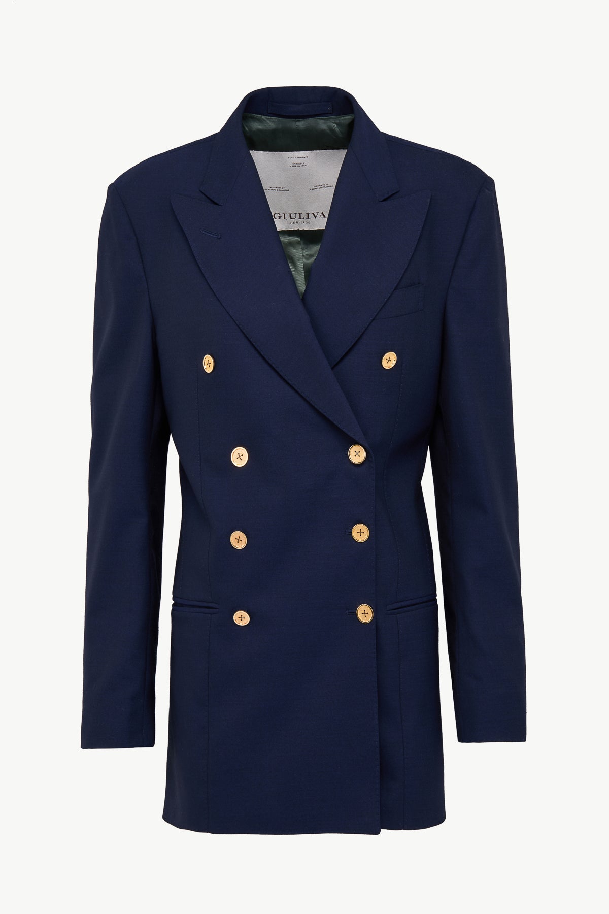 Charlene Blazer in Virgin Wool and Mohair Blend