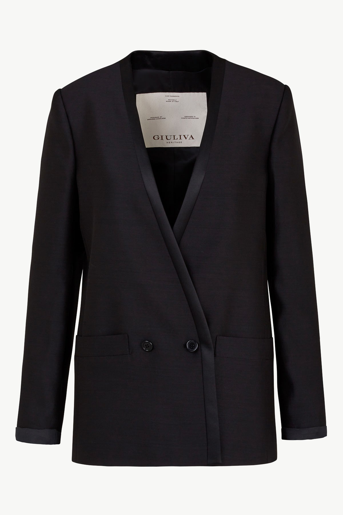 Charlotte Blazer in Wool, Cotton & Silk