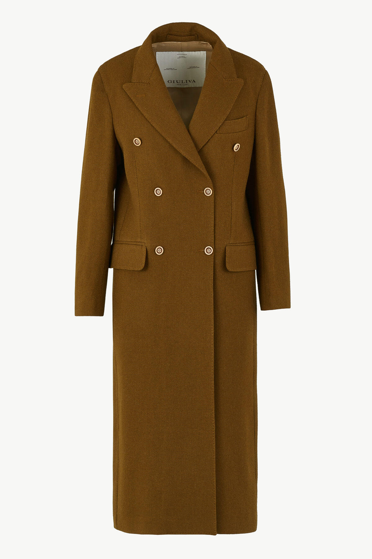 Cindy Coat in Virgin Wool Hopsack