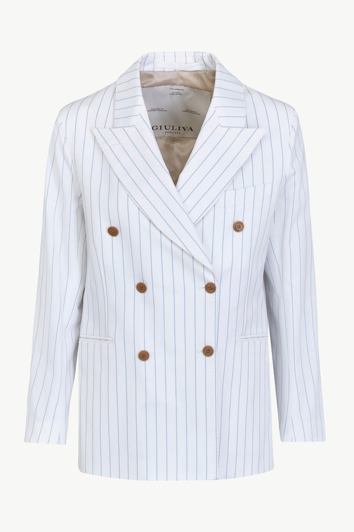 Cornelia Blazer in Cotton Stripes