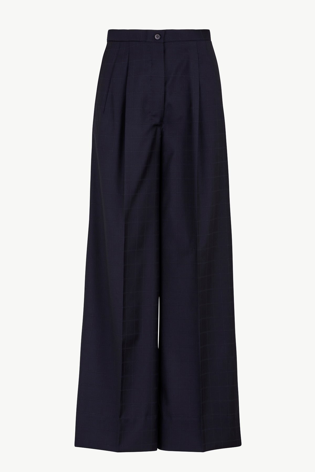 Elsa Trousers in Wool Windowpane