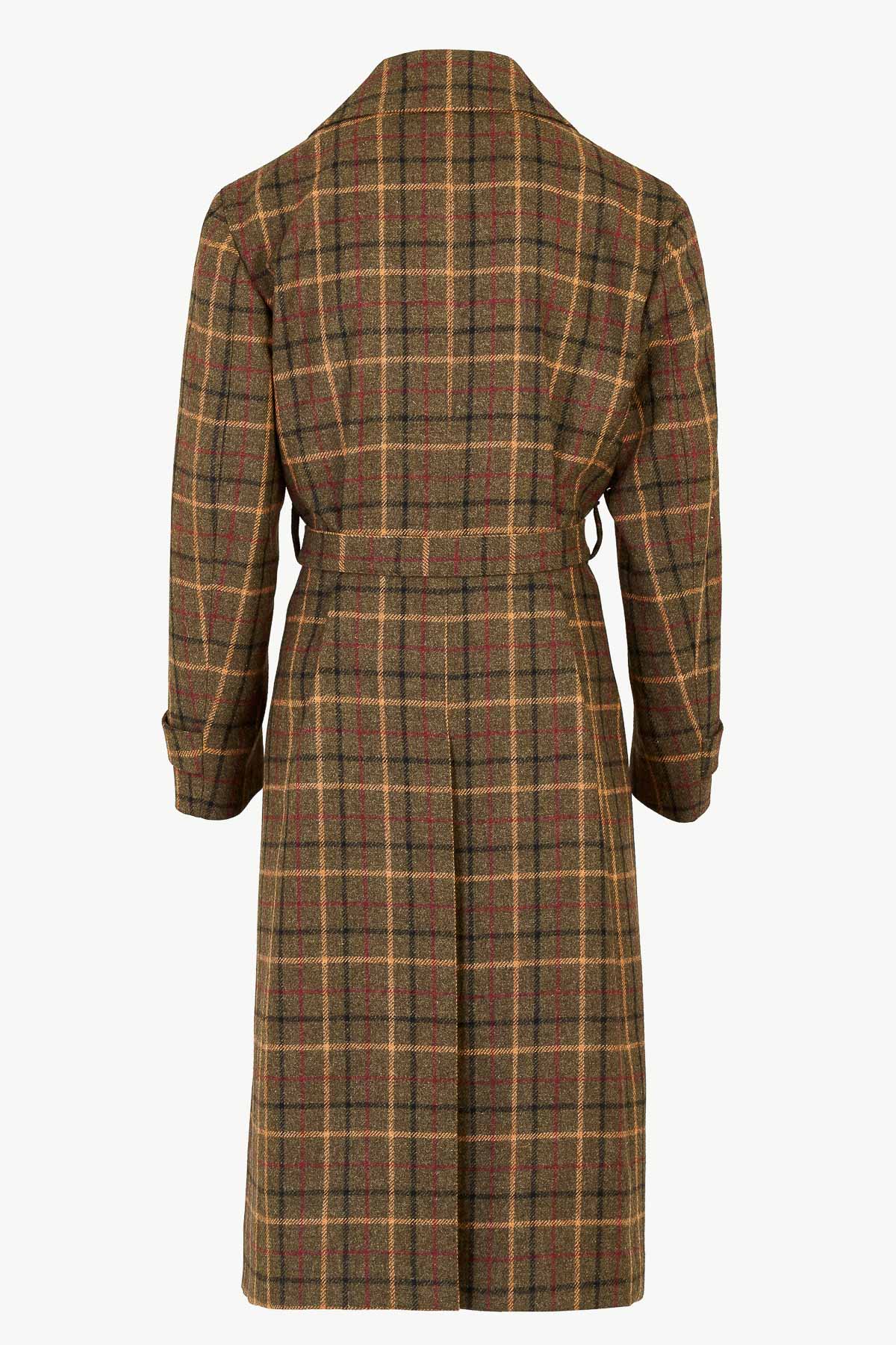 ジャケット・アウター WOOL CHECK TRENCH COAT Jacques Trench Coat in Virgin Wool Check – Giuliva Heritage