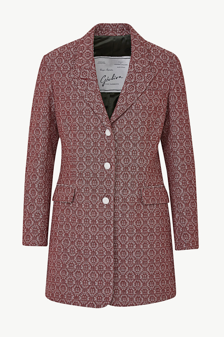 Karen Blazer in Wool and Cashmere blend