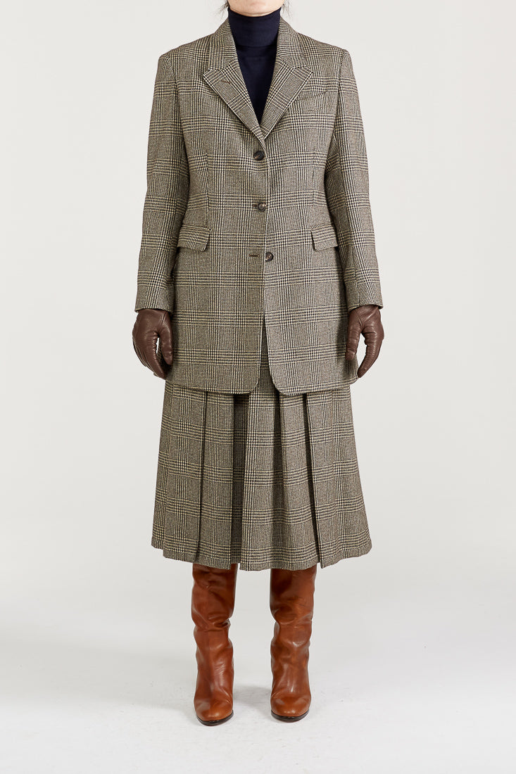 Christie Trench Coat in Wool Prince of Wales – Giuliva Heritage