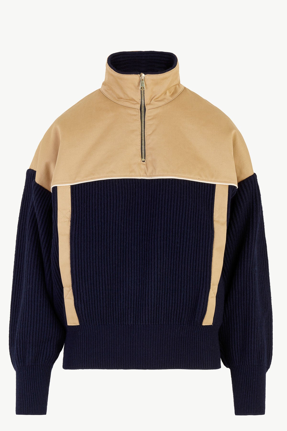 Laga Sweater in Wool Knit and Cotton