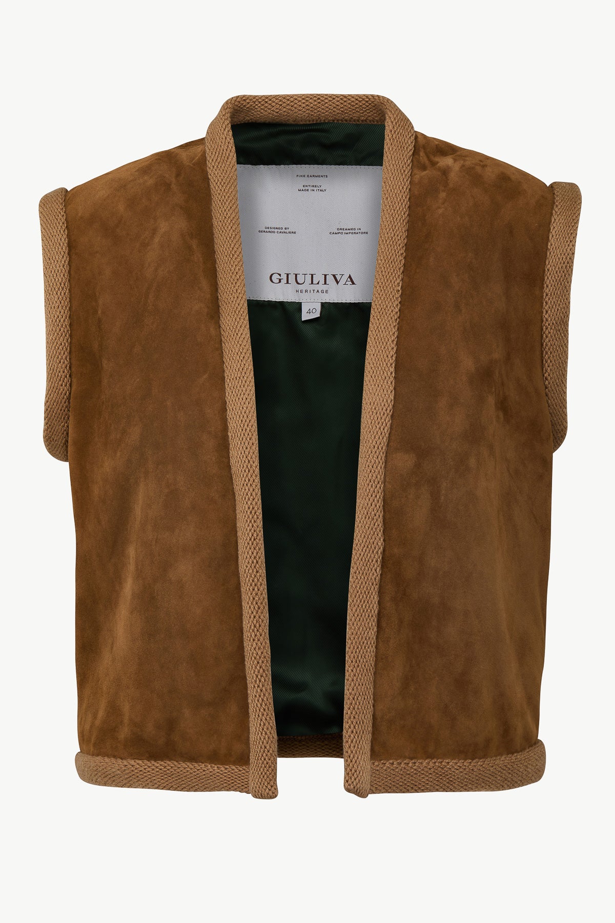 Lia Vest in Suede
