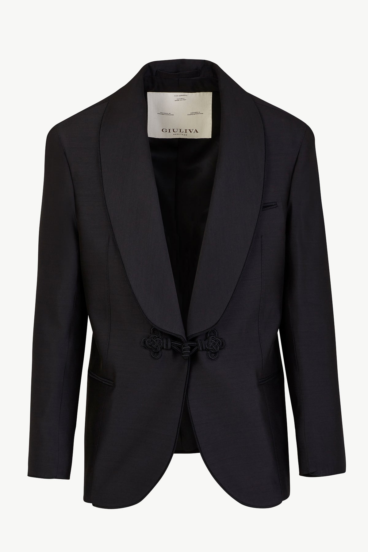 Mario Dinner Jacket in Wool, Cotton and Silk