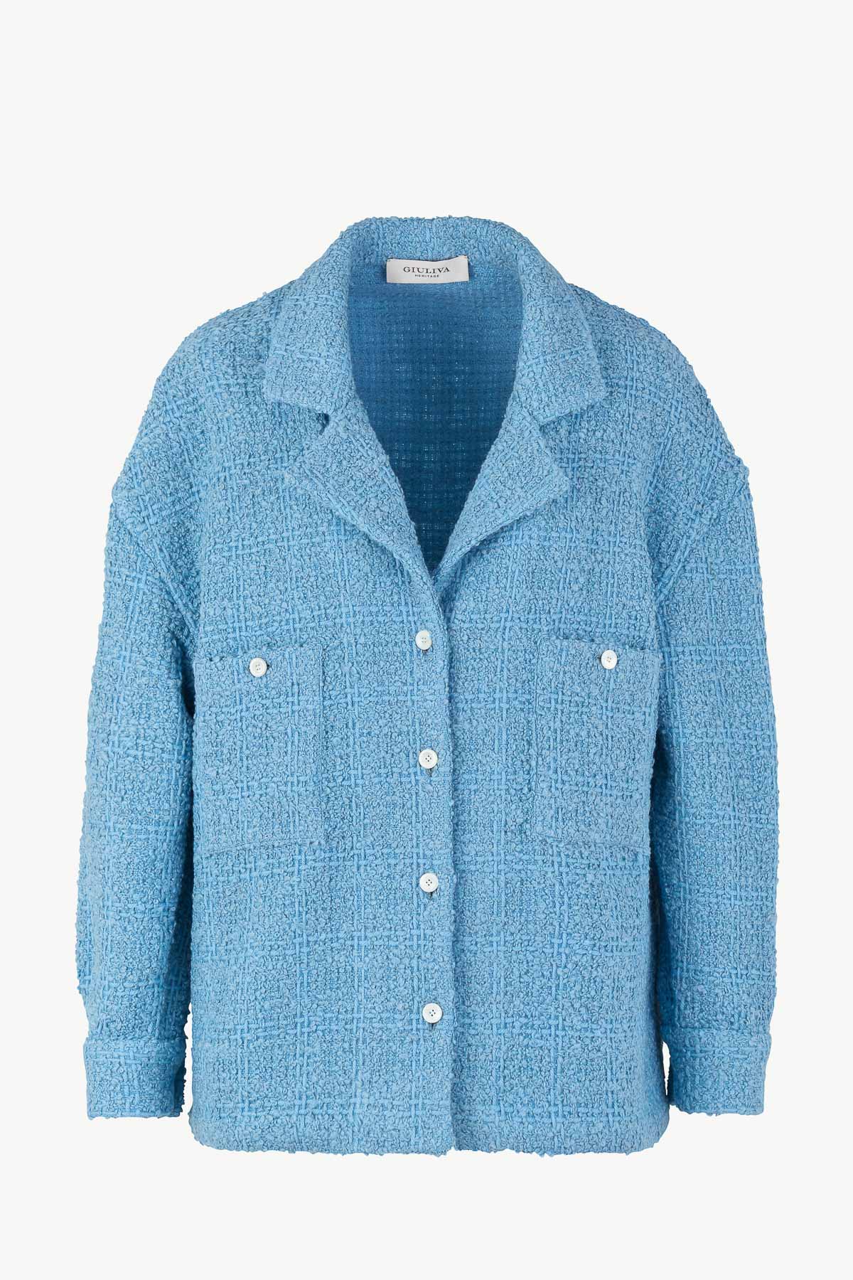 Meryl Jacket in Wool and Mohair Bouclé
