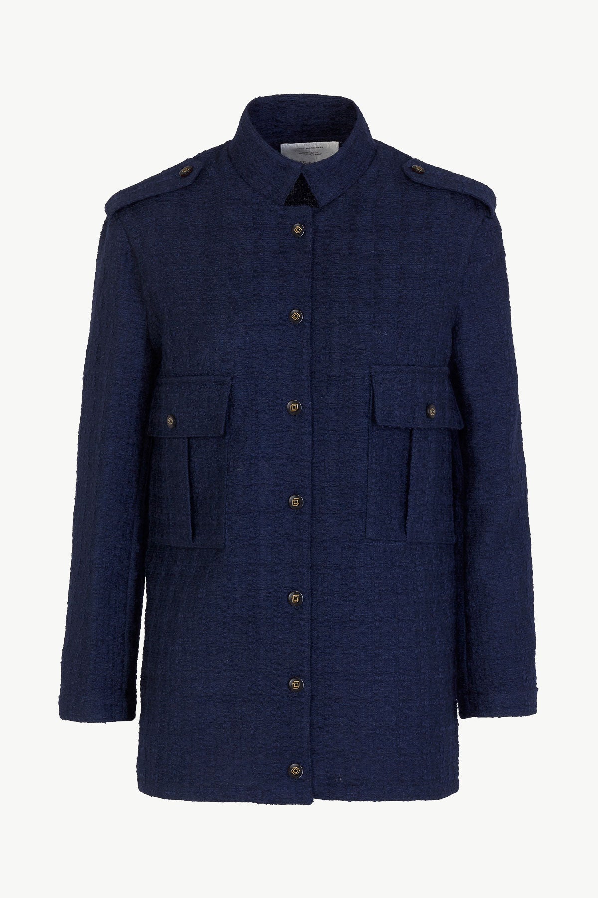 Officer Jacket in Wool Bouclé