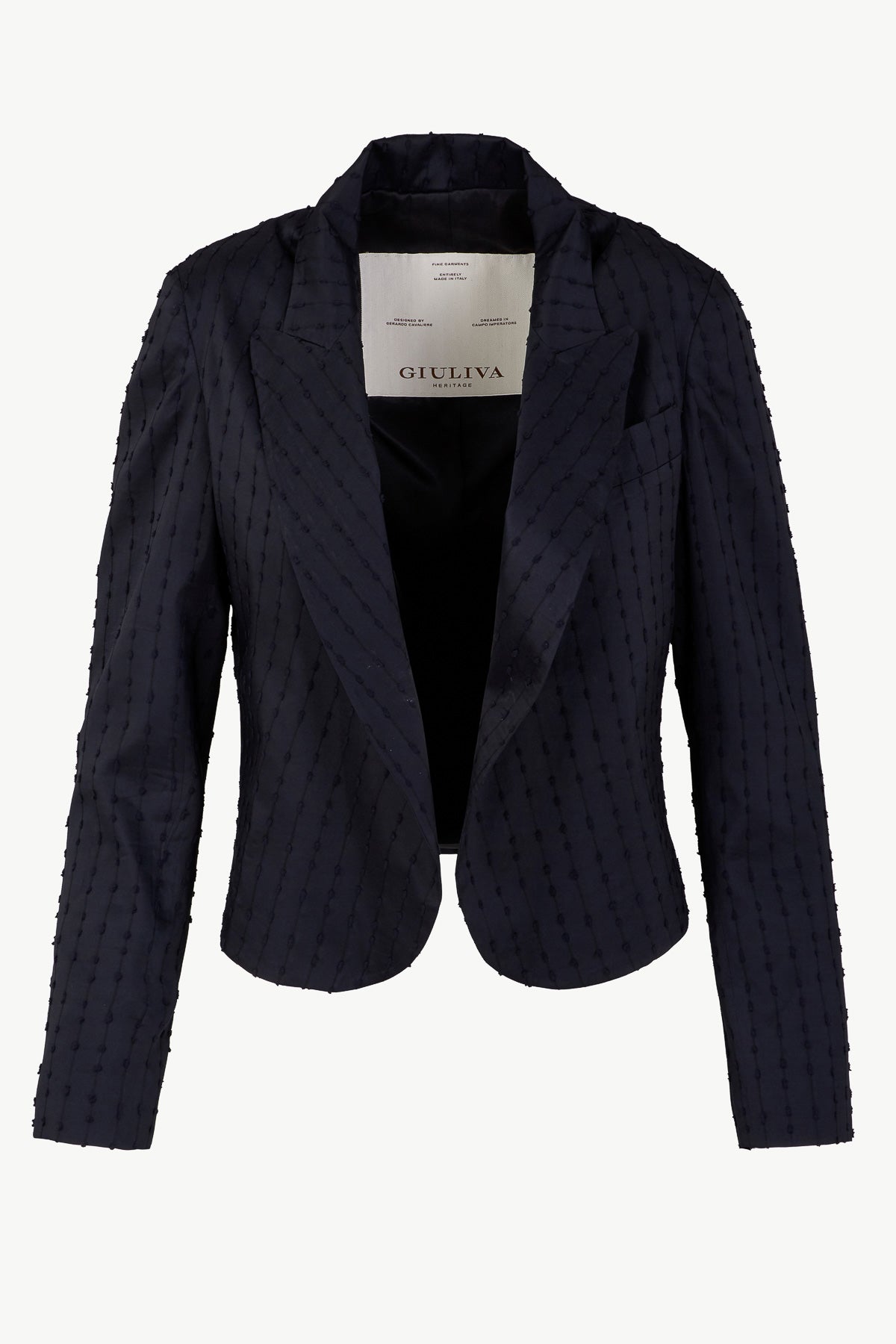 Selva Blazer in Silk Blend Stripes