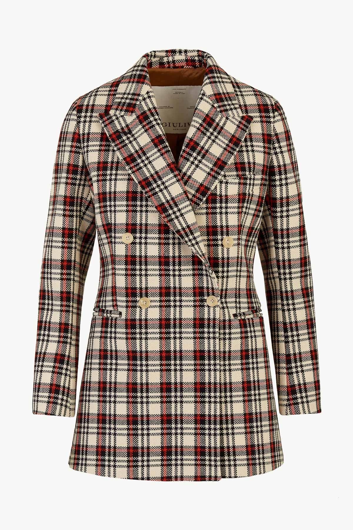 Stella Blazer in Wool Check