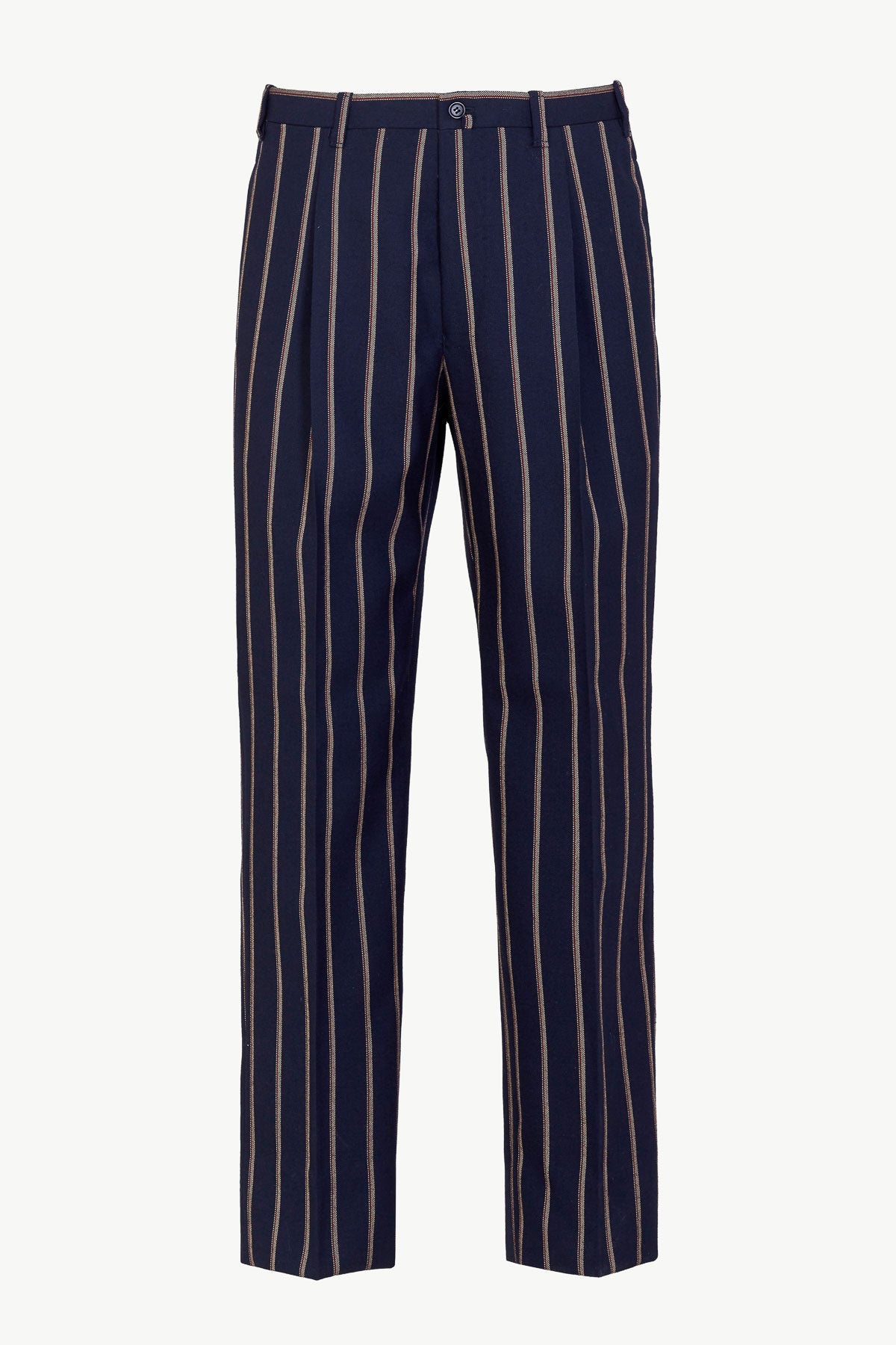 Vito Trousers in Wool Pinstripe