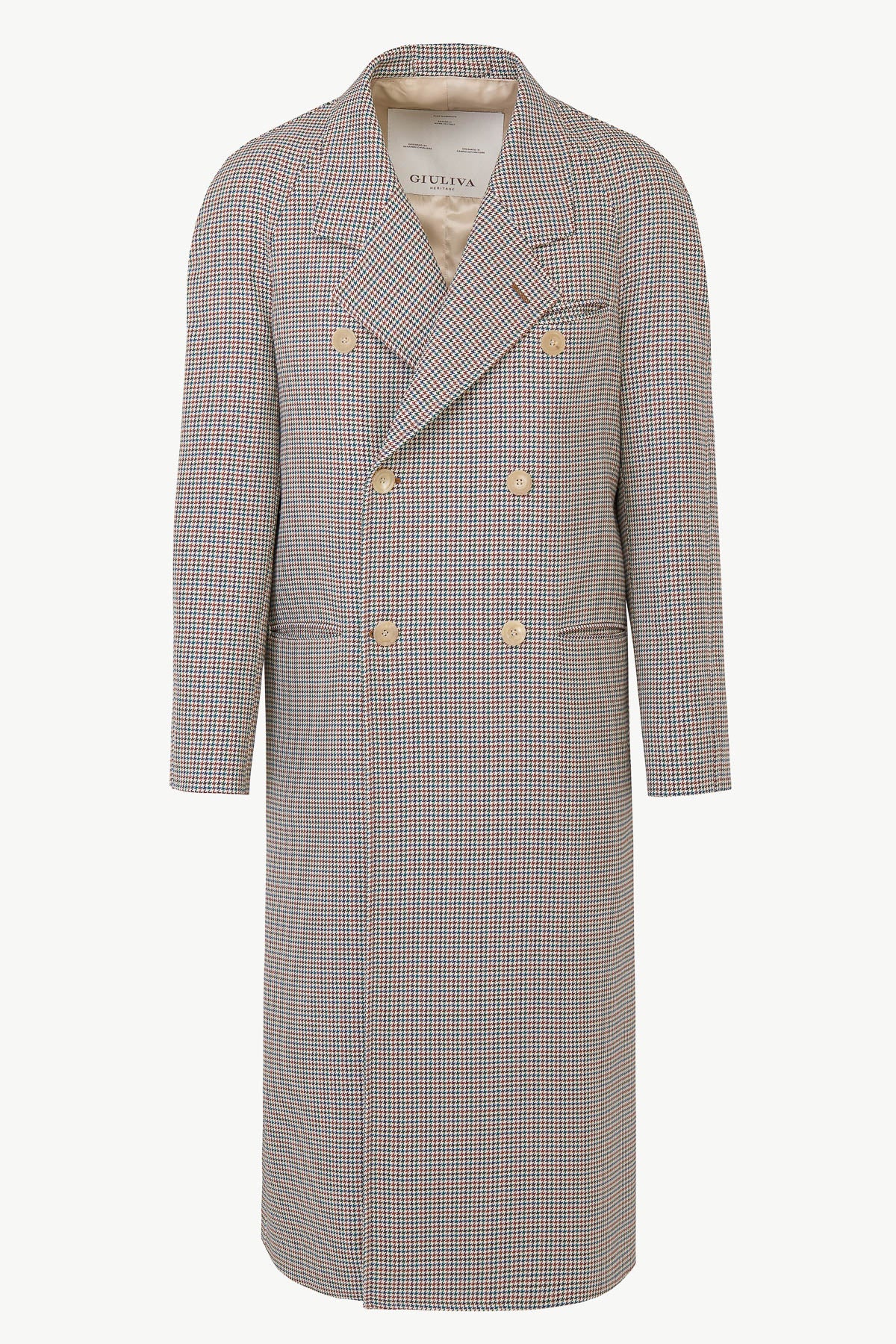 Alexander Coat in Wool Houndstooth