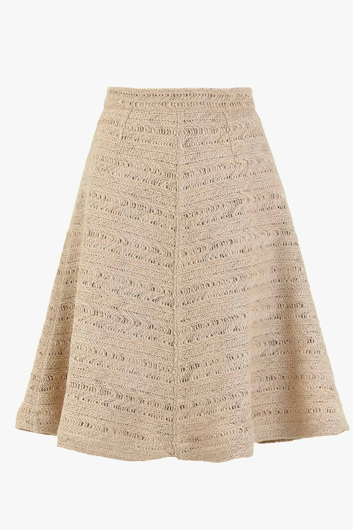 Antonia Skirt Perforated Wool