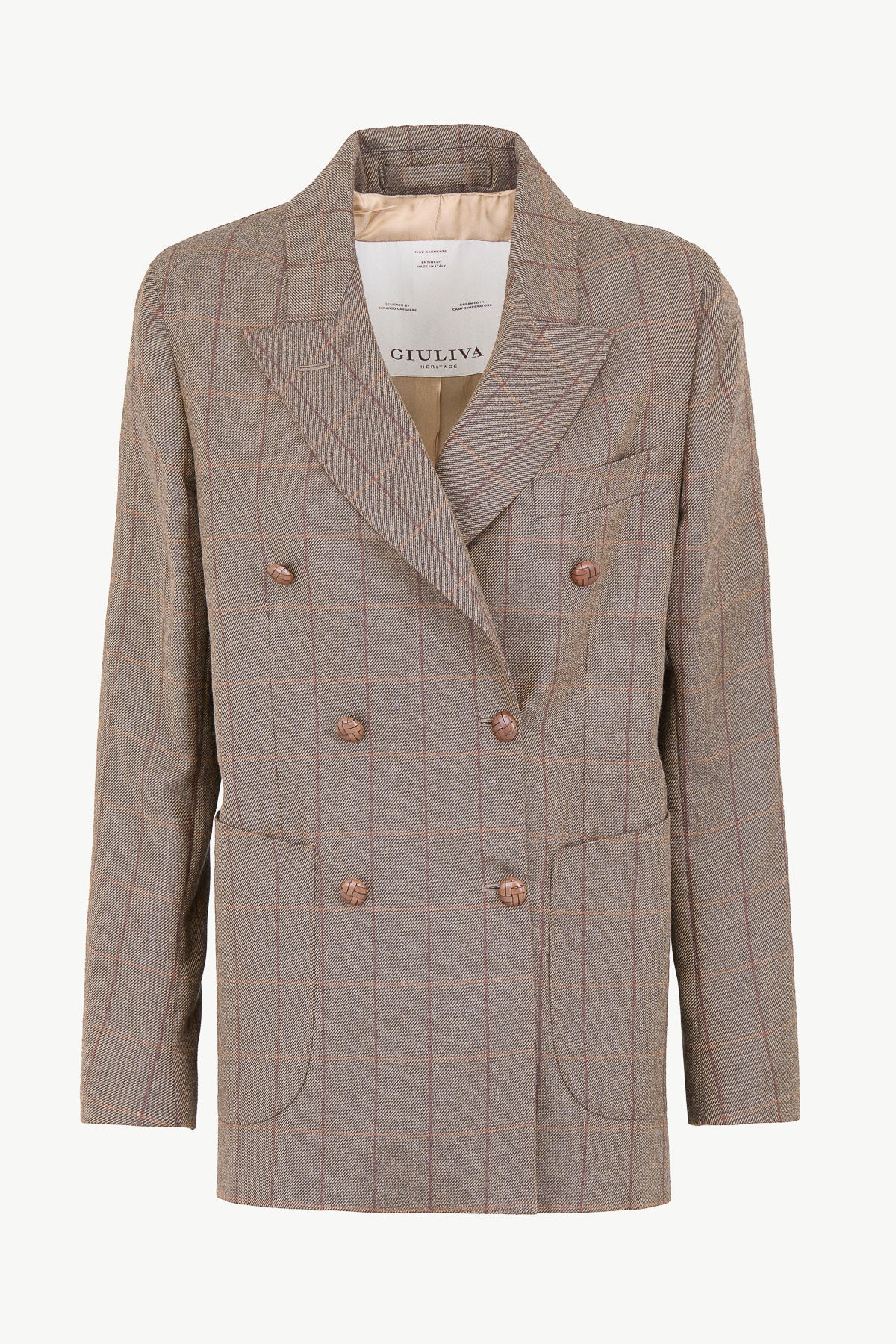 Cettina Blazer in Wool Check