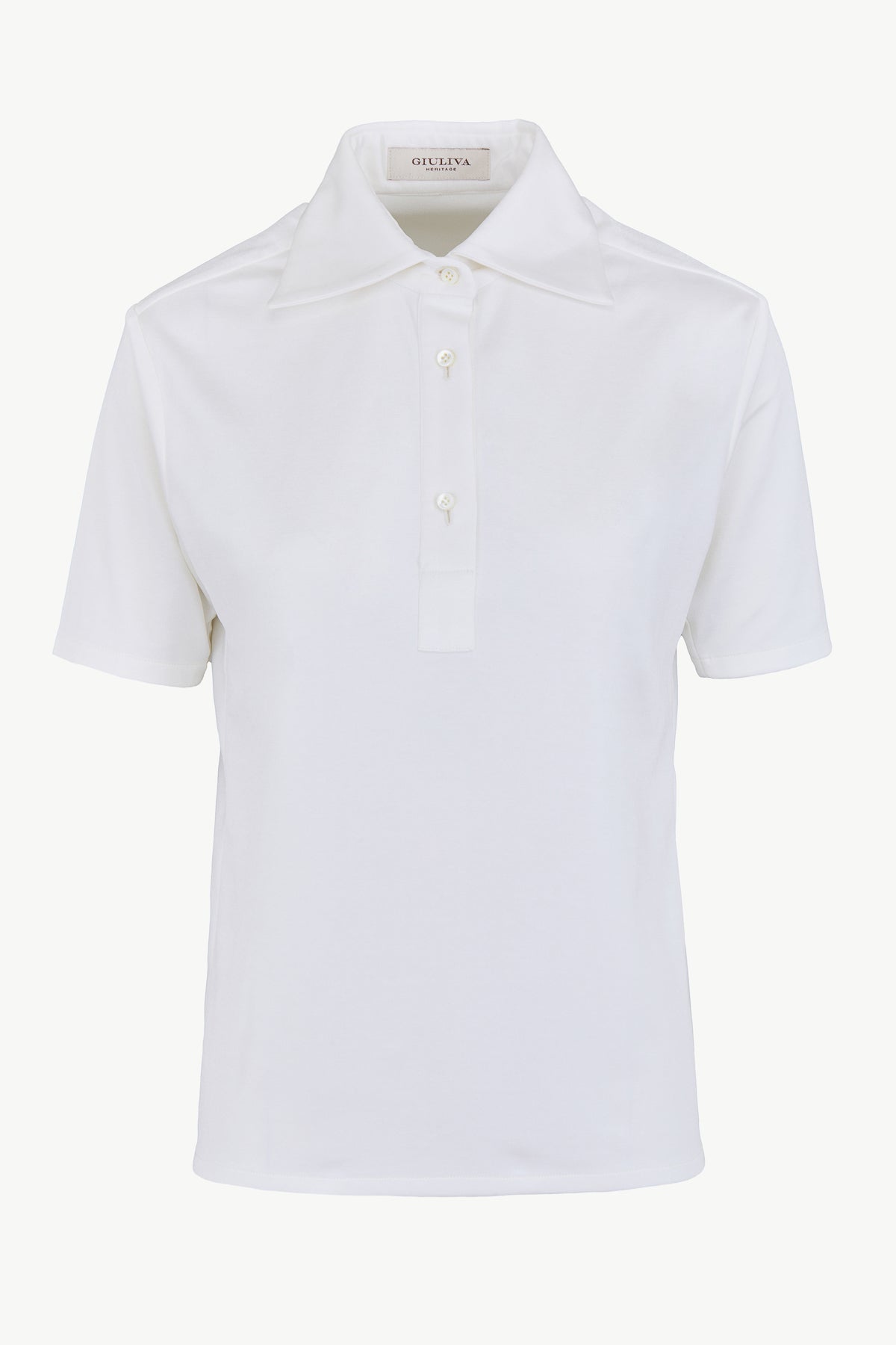 Daphne Polo Shirt in Cotton Blend Jersey