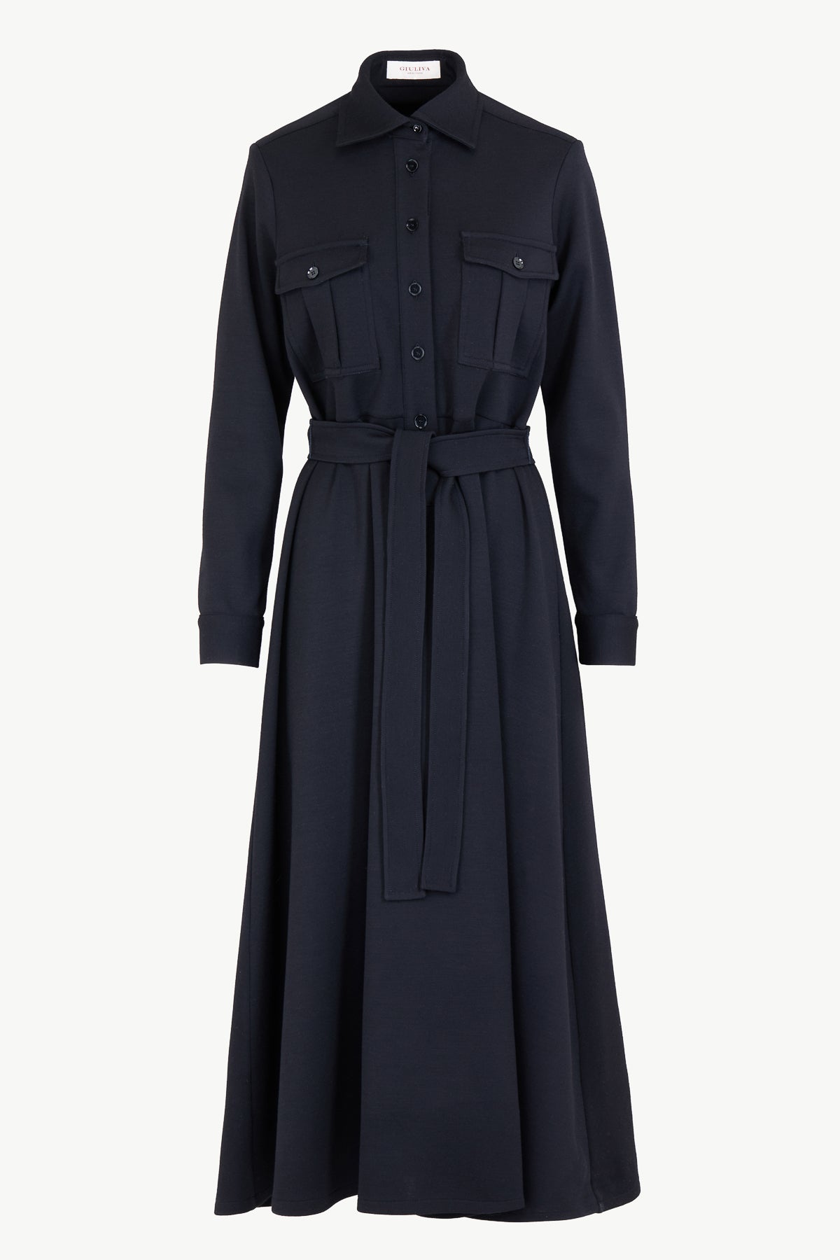 Dora Dress in Virgin Wool Jersey