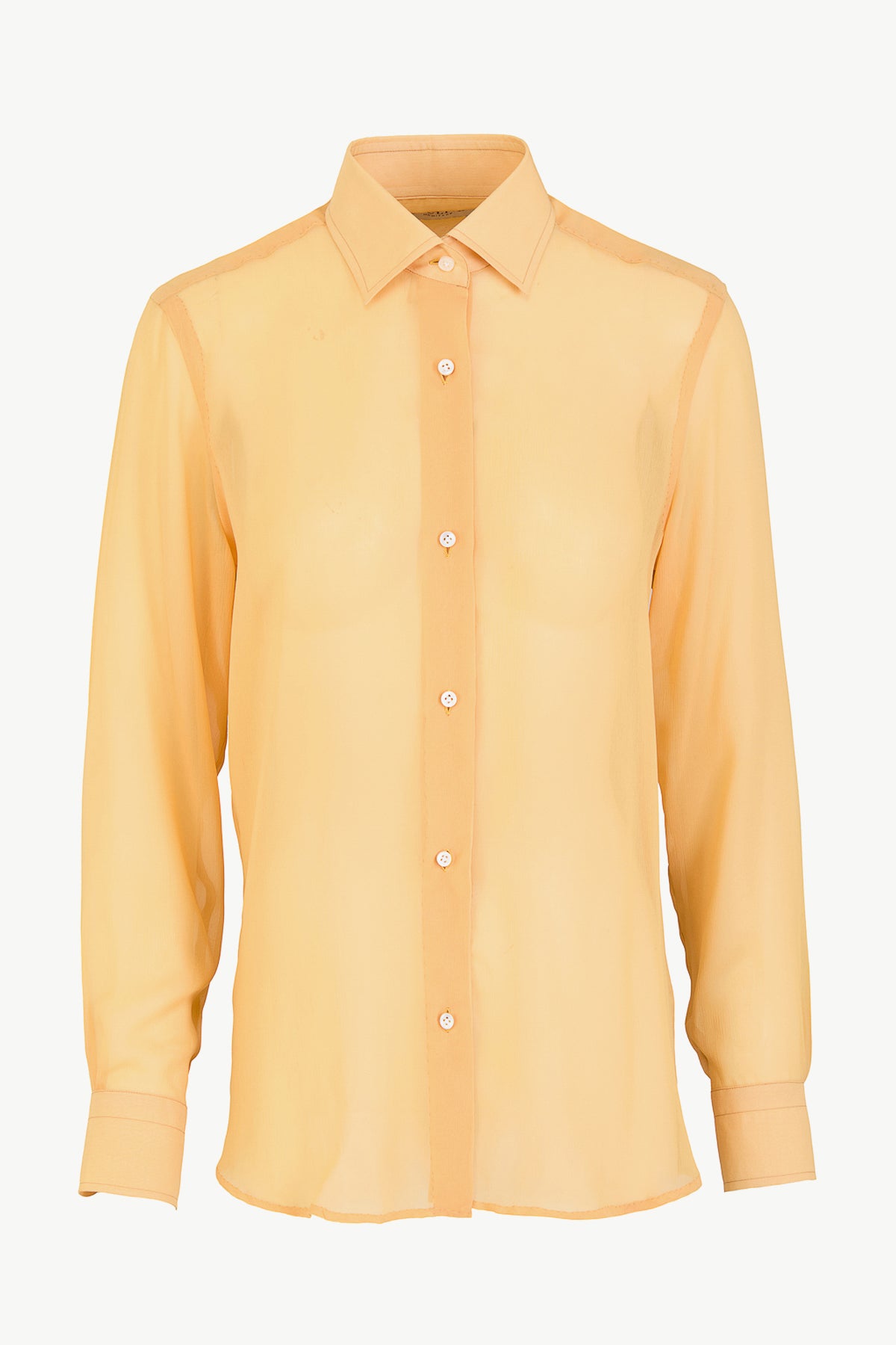 Elvira Shirt in Sheer Silk Crepe