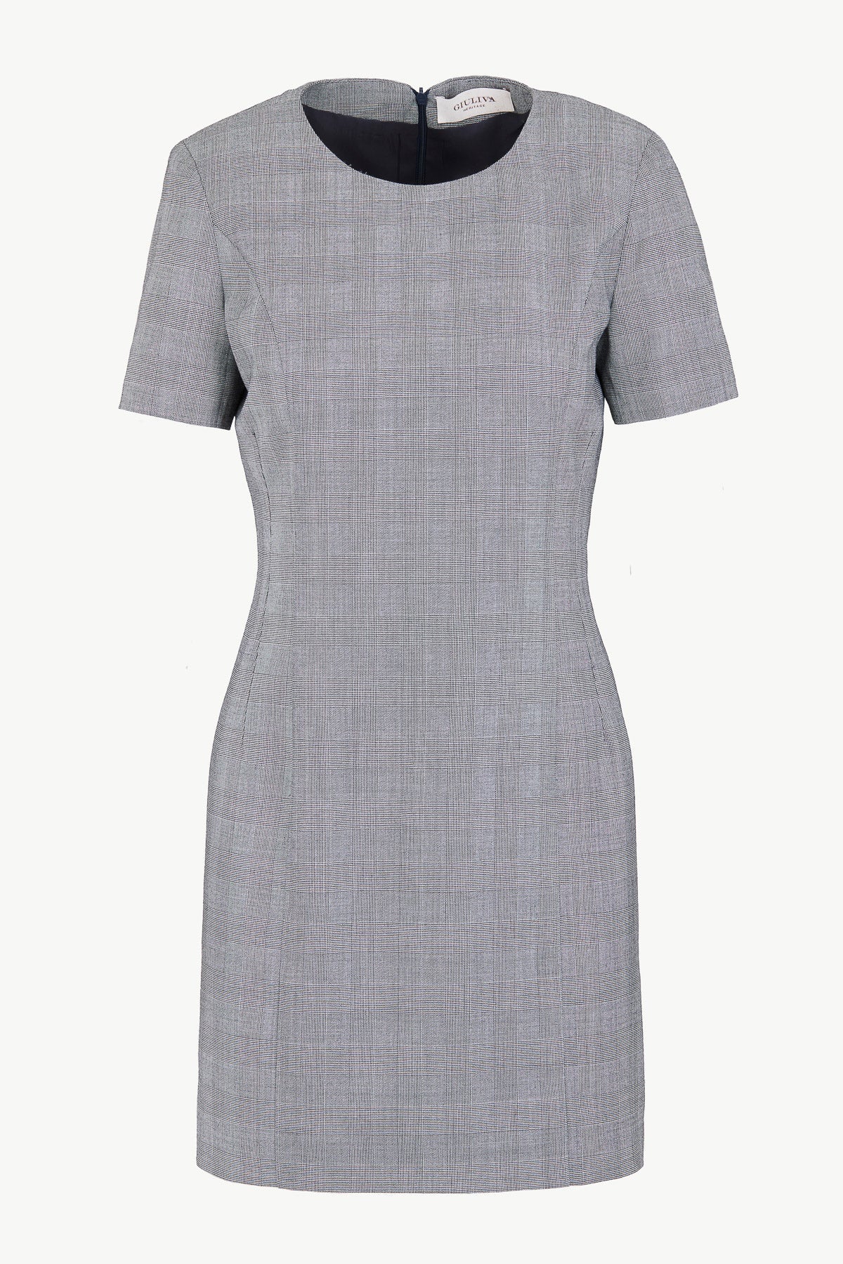 Gabriella Dress in Wool Glen Check