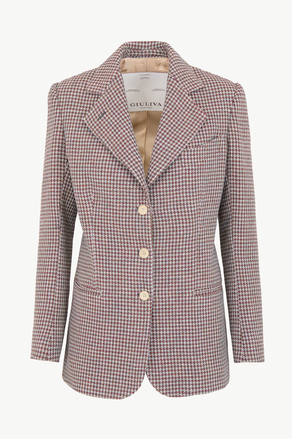 Ginestra Blazer in Wool Houndstooth