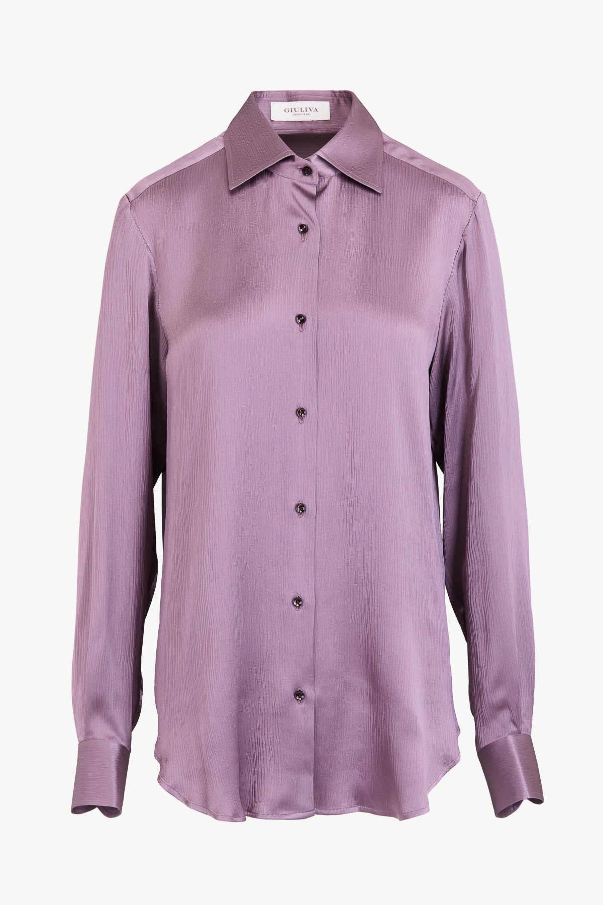 Husband Shirt in Silk Crepe Satin