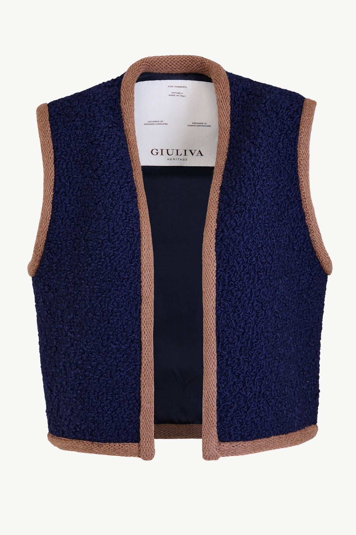 Lia Vest in Chunky Wool Bouclé