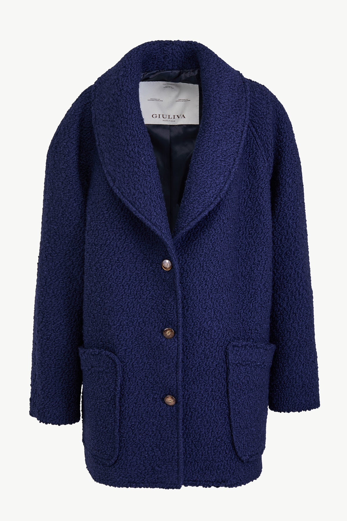 Rosella Coat in Chunky Wool Boucle