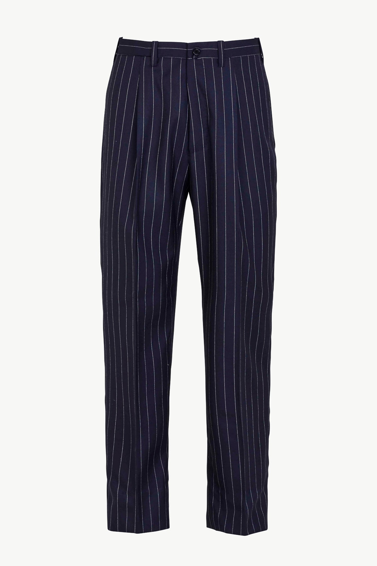 Vito Trousers in Wool Pinstripe