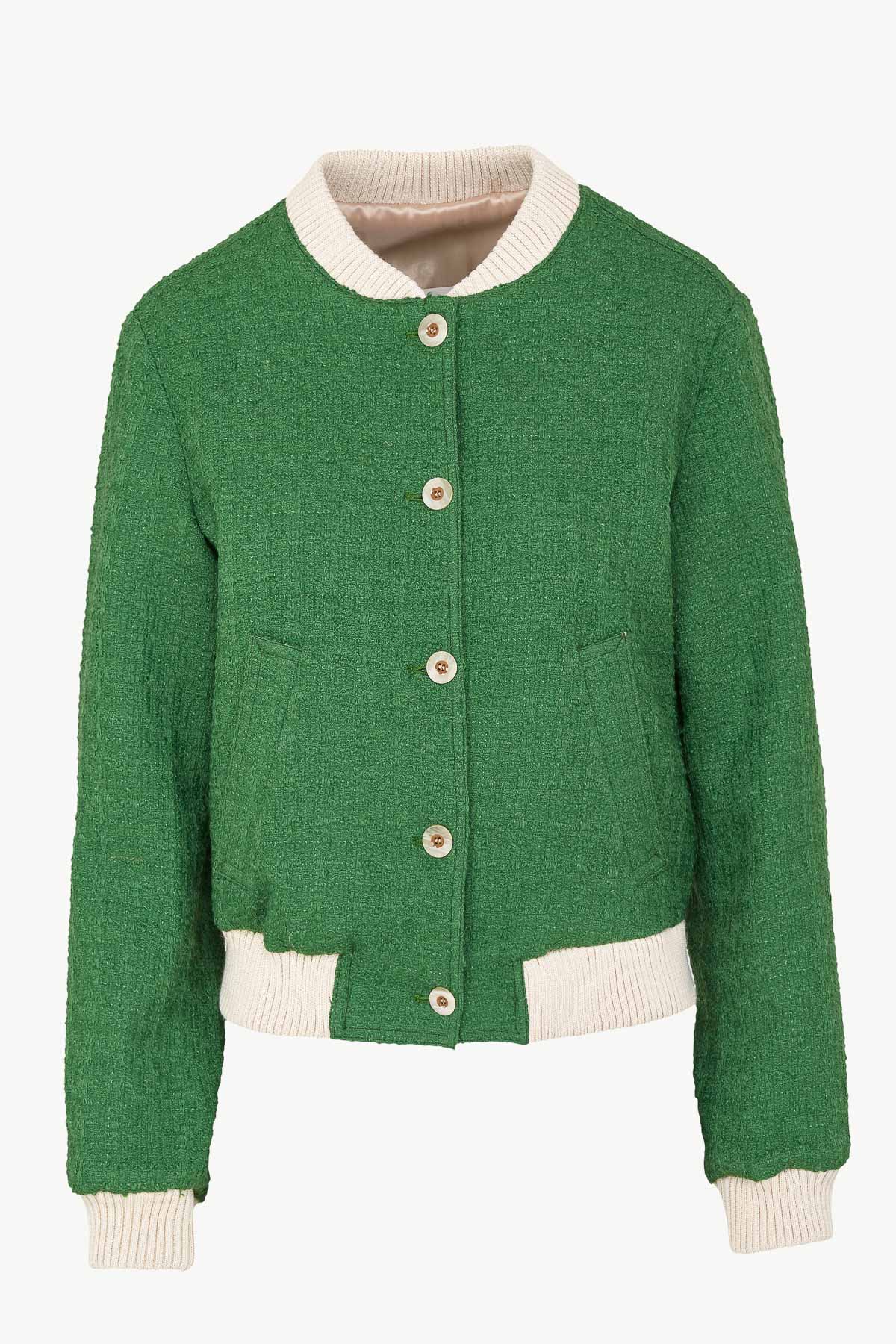 Hailey Bomber in Wool Blend